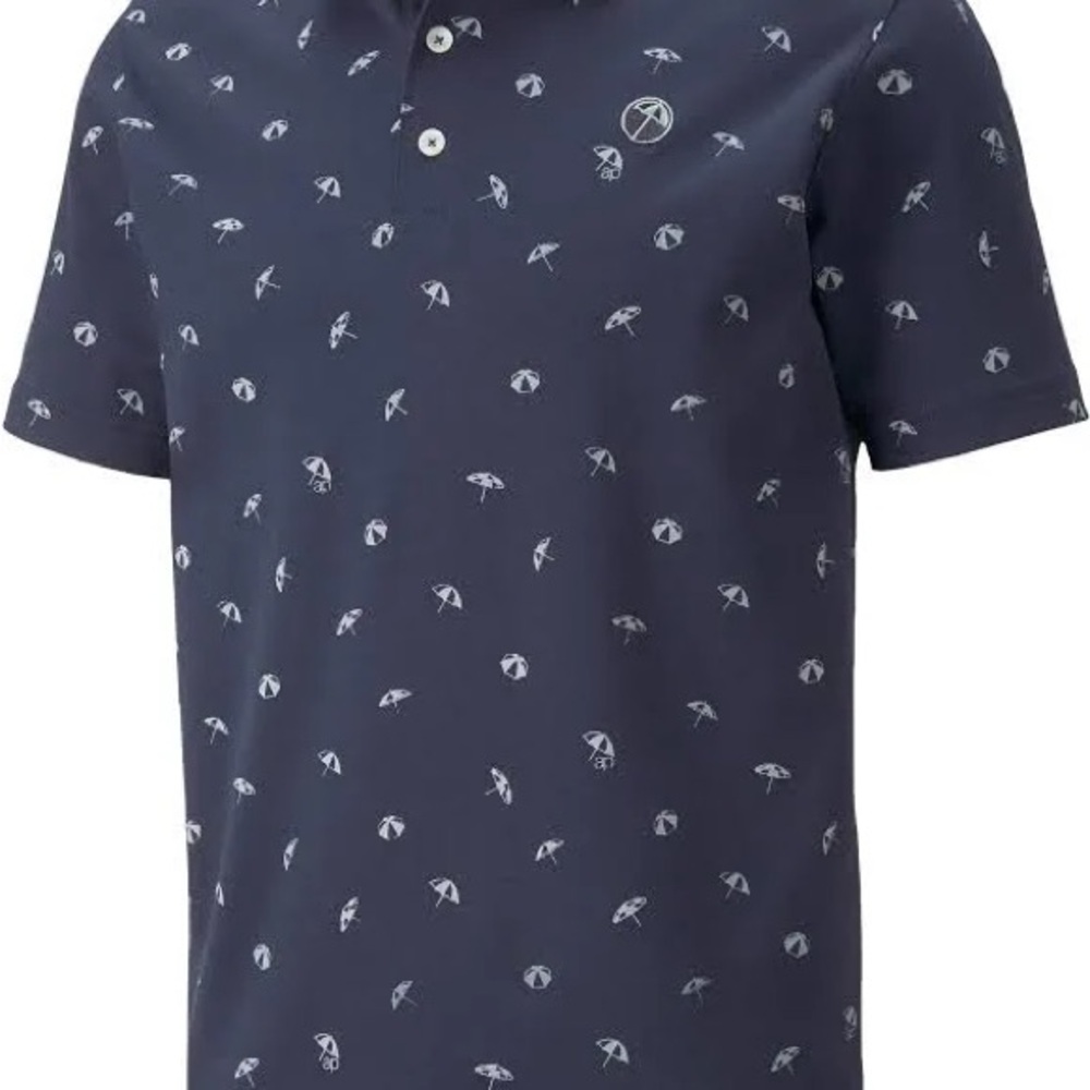 Puma Golf AP Arnold Palmer Dancing Umbrellas Polo Shirt